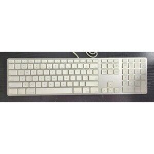 Genuine Apple USB Wired Keyboard with Numeric Keypad A1243 - TESTED WORKING